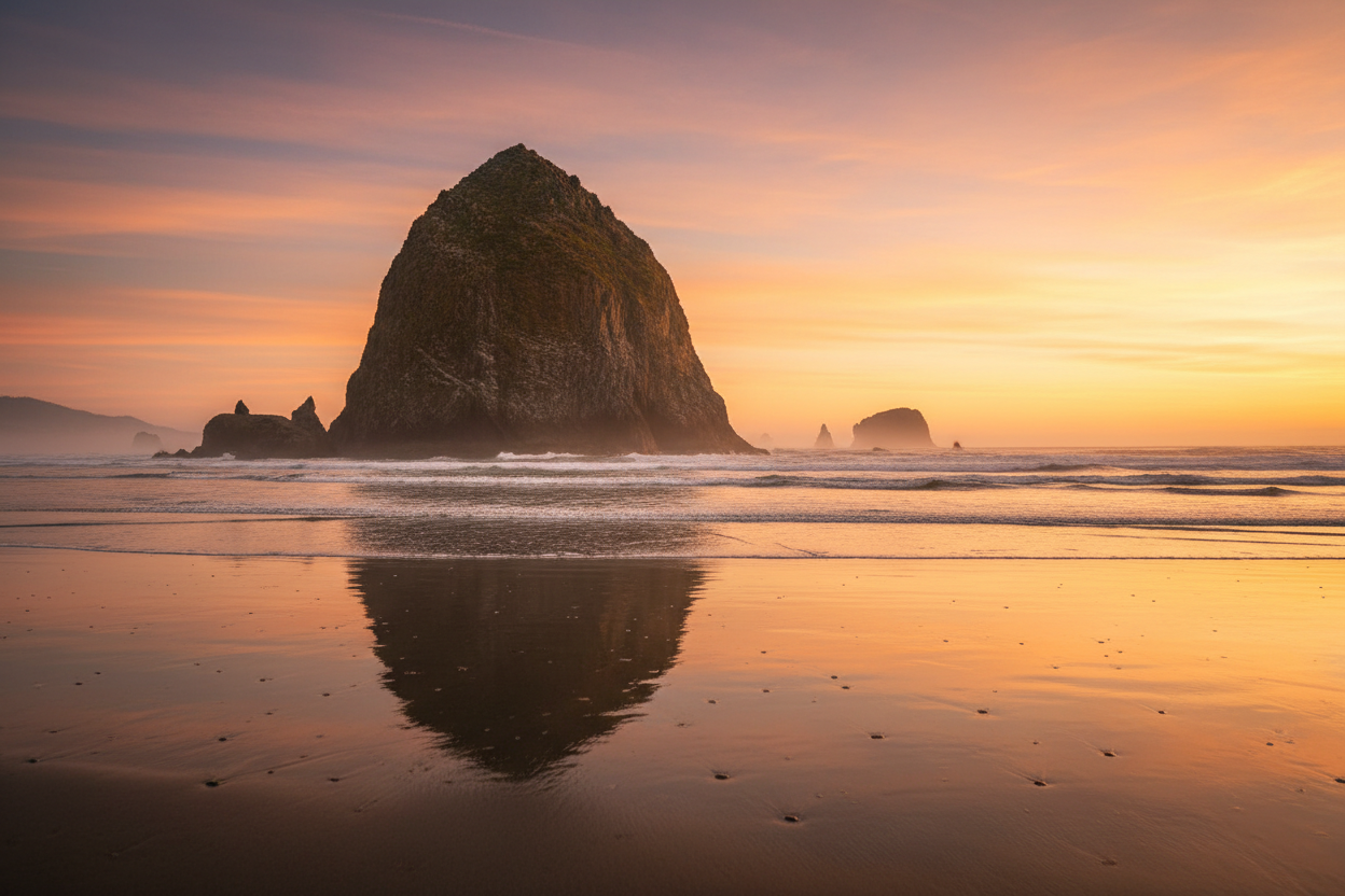 RV Camping Near Cannon Beach, Oregon: Full Hookup Resorts, State Parks, and Free Forest Sites